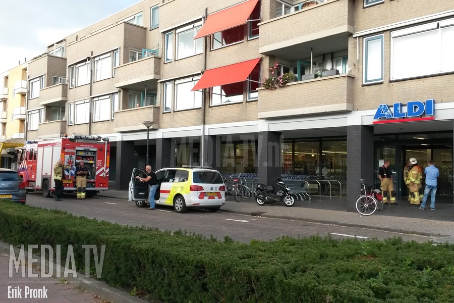 Kapot riool zorgt voor vreemde lucht supermarkt