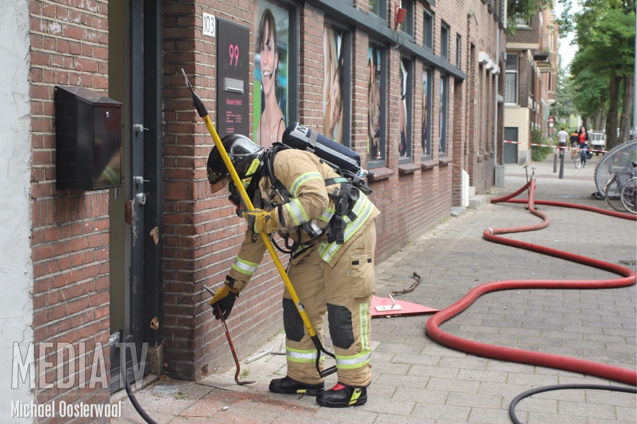 Wietkwekerij aangetroffen na brand Soetendaalsweg Rotterdam
