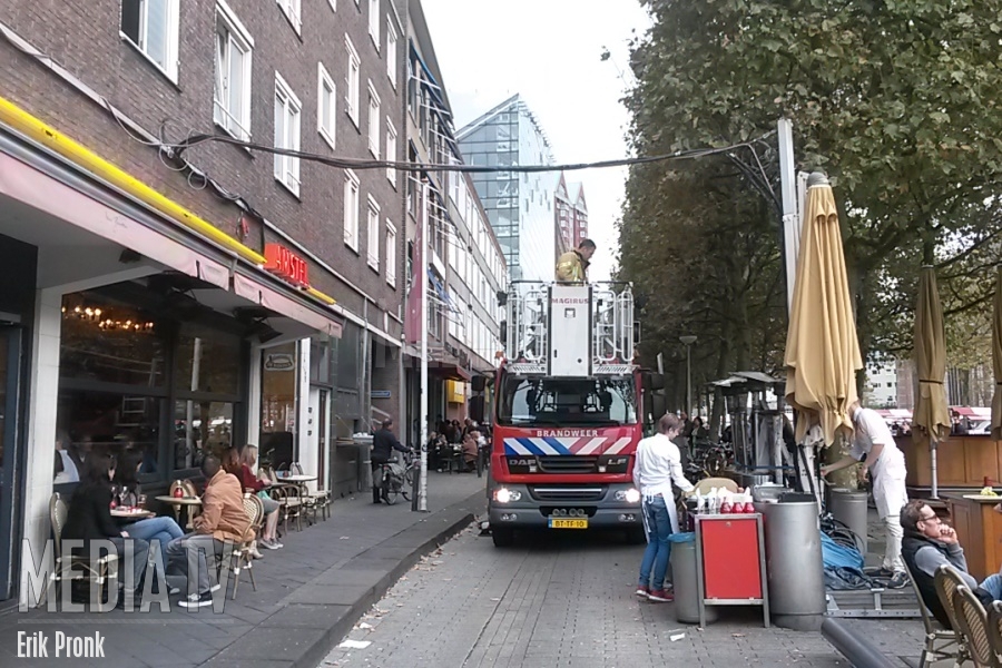 Brandweer ingezet bij buitensluiting op Binnenrotte Rotterdam