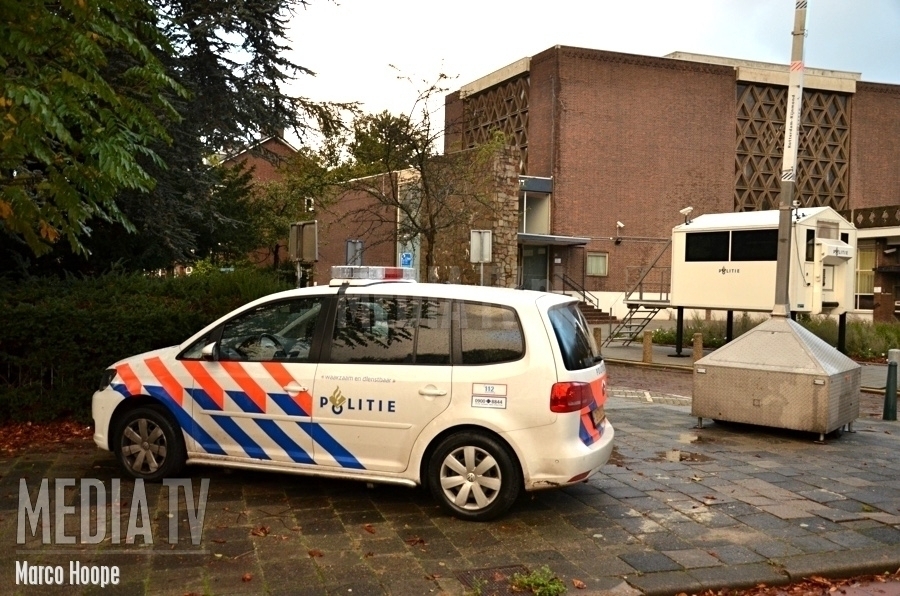 Alarm na achtergelaten tas bij synagoge A.B.N. Davidsplein Rotterdam