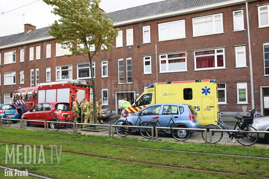Persoon gewond bij kleine brand Wolphaertsbocht Rotterdam