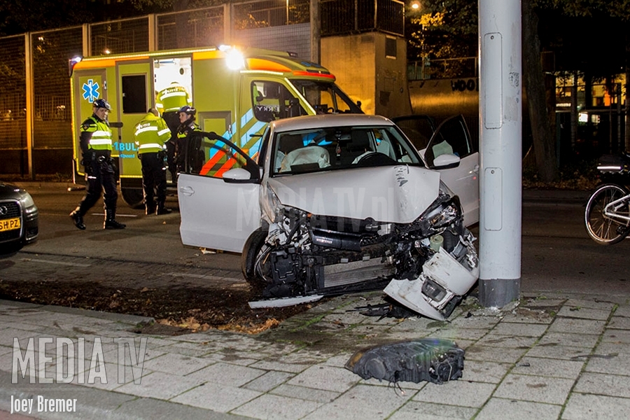 Gewonde bij eenzijdig ongeval Westblaak Rotterdam