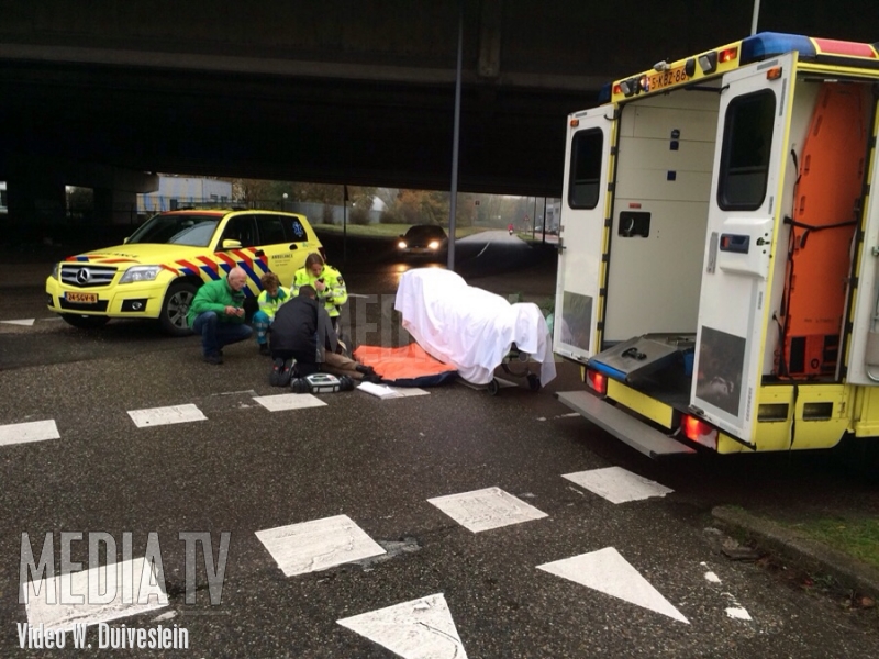 Fietster gewond bij val Rivium Quadrant Rotterdam