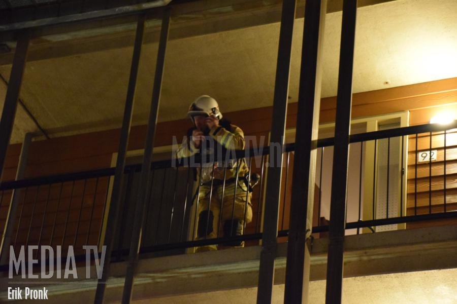 Kerstverlichting veroorzaakt brand op Olof Palmeborg Schiedam