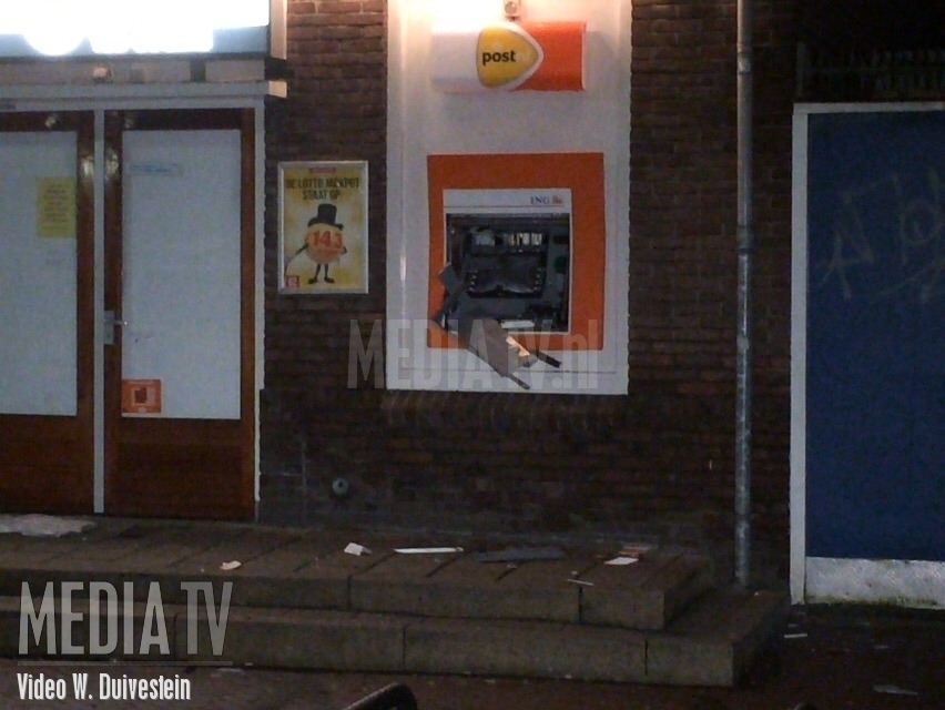 Geldautomaat opgeblazen Vogelplein Dordrecht (video)