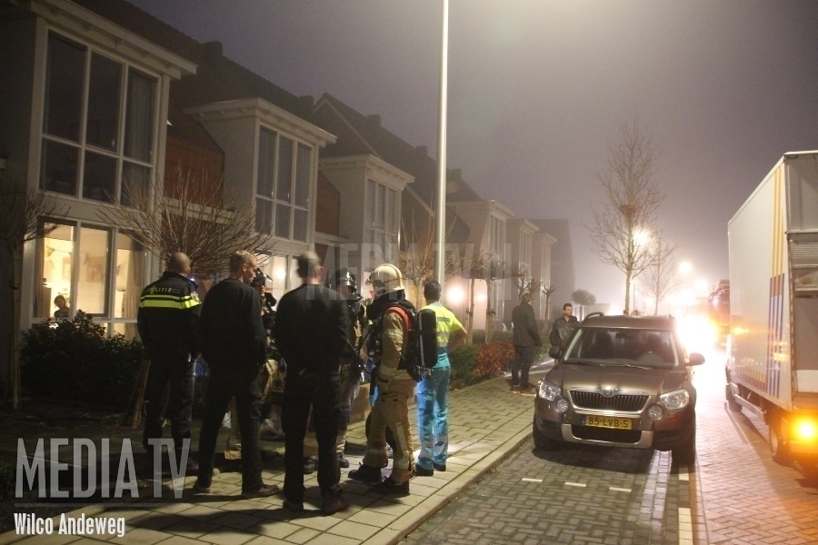 Vreemde lucht tijdens ontmantelen hennepkwekerij Catharinapolder Barendrecht