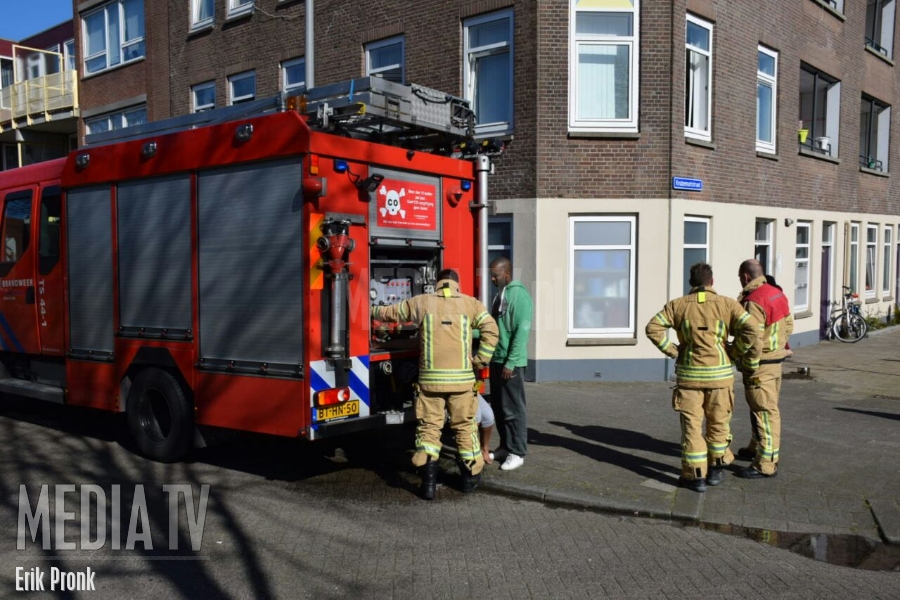 Brandwonden na vergeten pan Kruizemuntstraat Rotterdam