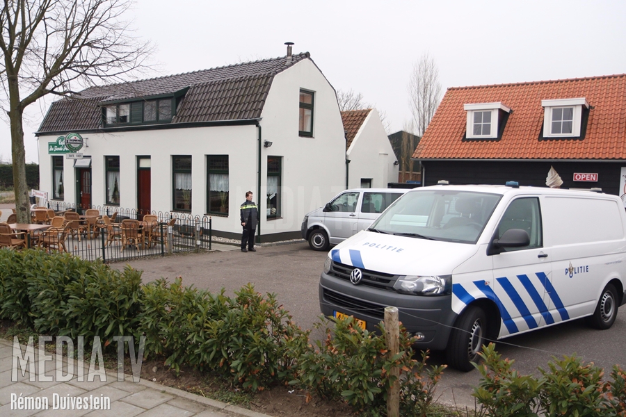 Dode man aangetroffen in cafe Hossenbosdijk Vierpolders (video)