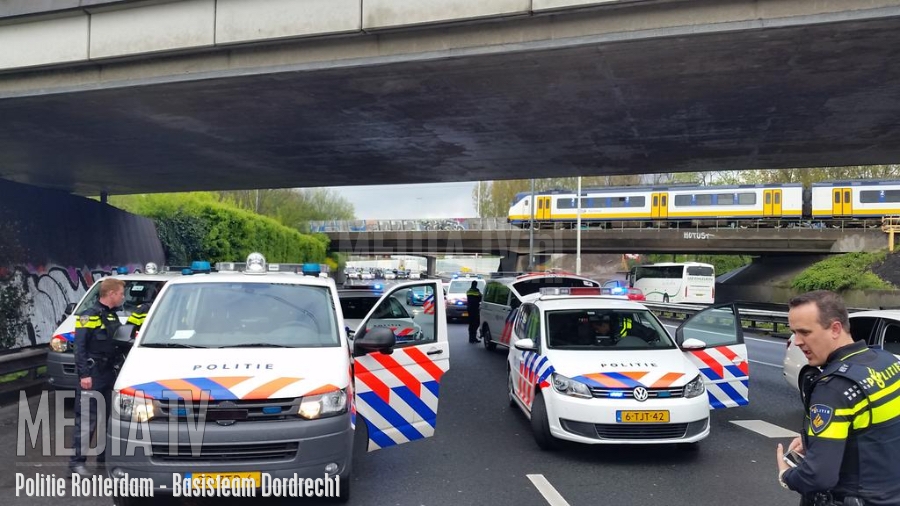 Verdachte bedreiging aangehouden op de A20 bij Rotterdam
