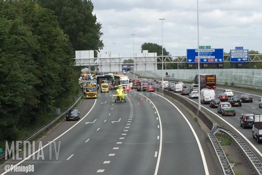 Zwaargewonden bij ongeval op snelweg A20 Rotterdam