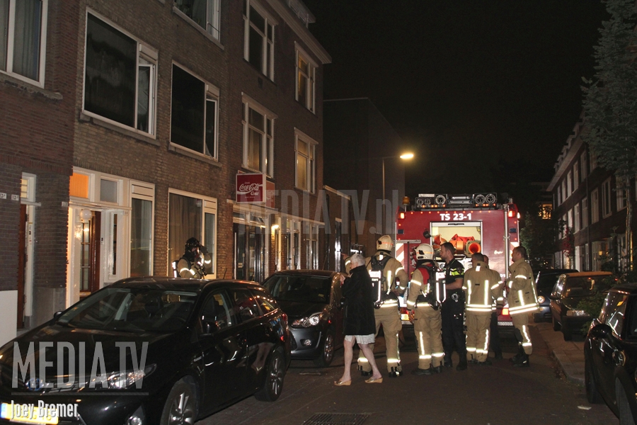 Middelbrand in woning Treubstraat Rotterdam