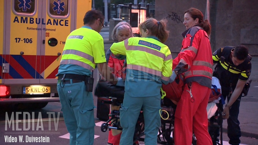 Doorrijder na ongeval met letsel Oostmolenwerf Rotterdam (video)