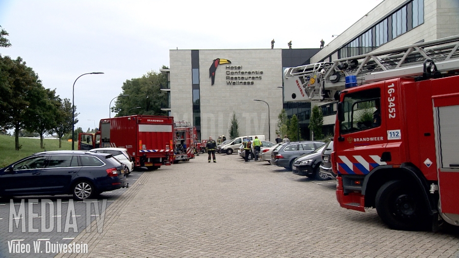 Brand in warmtekrachtcentrale van hotel Parallelweg Nieuwerkerk aan den IJssel (video)