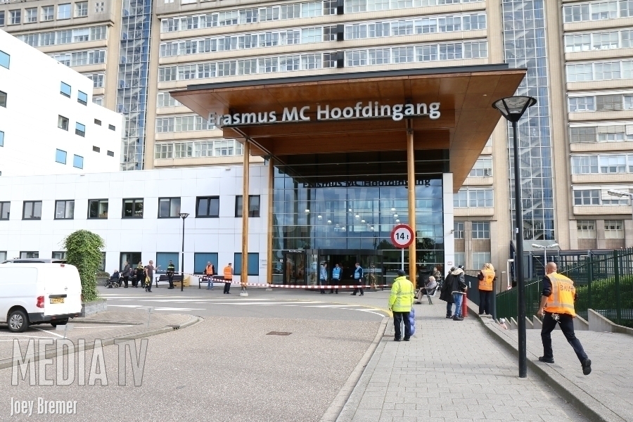 Verdacht voorwerp aangetroffen in Erasmus MC Rotterdam (video)