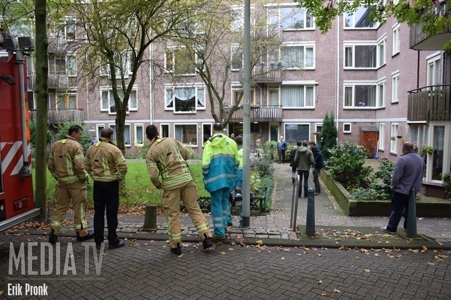 Vergeten pannetje veroorzaakt rook in woning Rechter Rottekade Rotterdam