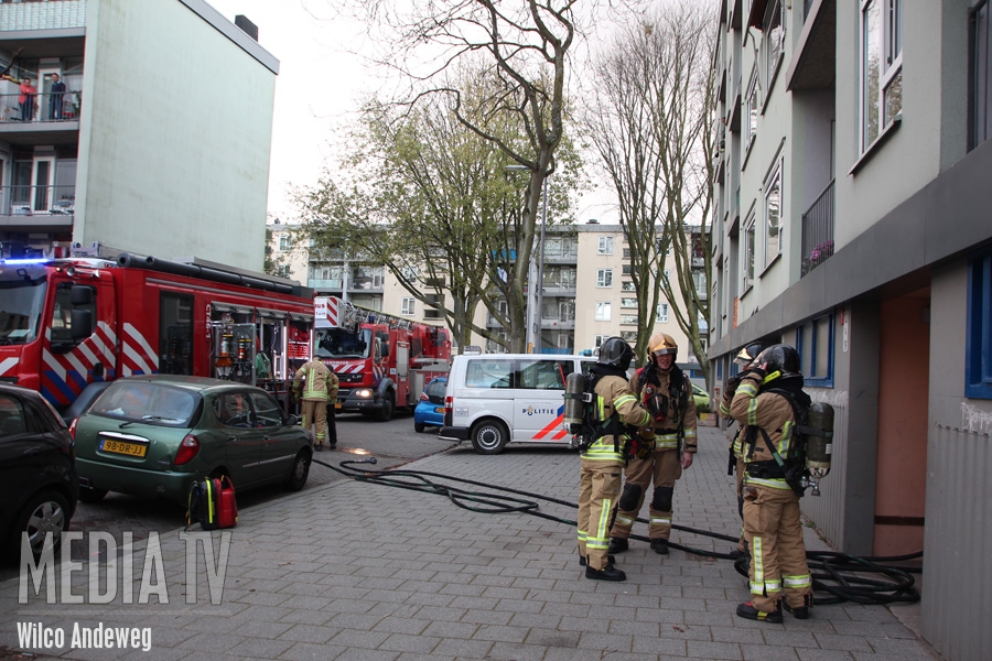 Keukenbrand snel onder controle Thomas a Kempisstraat Rotterdam