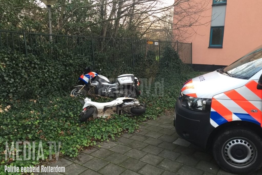 Verdachte gestolen scooter opgepakt na achtervolging in Vlaardingen