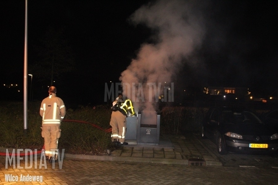 Containerbrand Sikkelwei Barendrecht