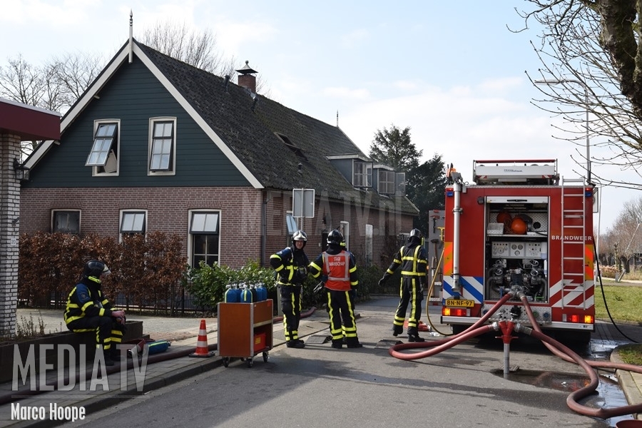 Grote brand in woning Kerkstraat Bleskensgraaf