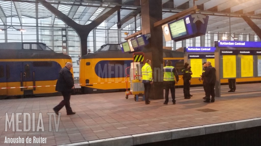Trein ontruimd na vinden verdacht pakketje Rotterdam Centraal Station