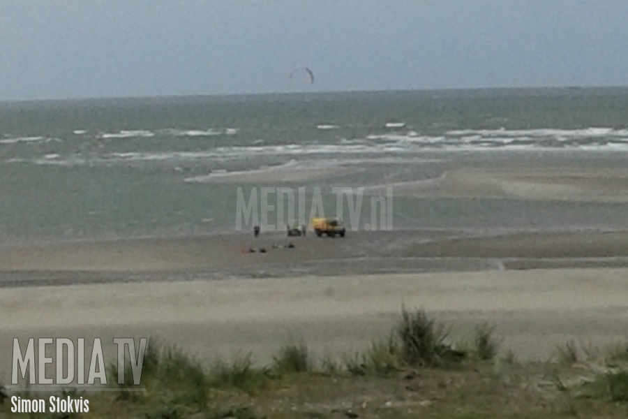 Kitesurfer gewond Noordzeeboulevard Maasvlakte Rotterdam