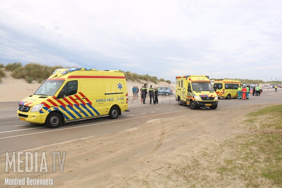 Drie gewonden bij verkeersongeluk op de Brouwersdam in Ouddorp