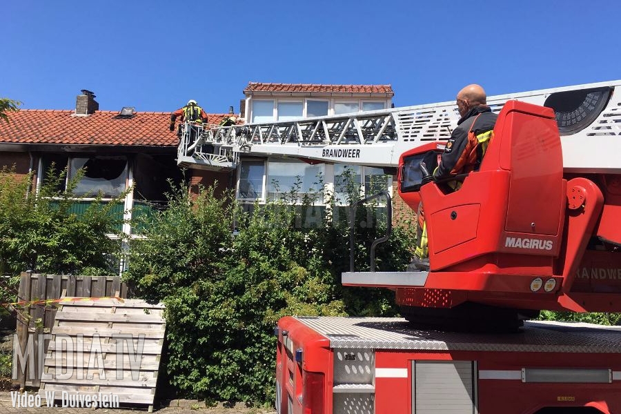 Flinke brand in woning Frankenrade Nieuwerkerk a/d IJssel