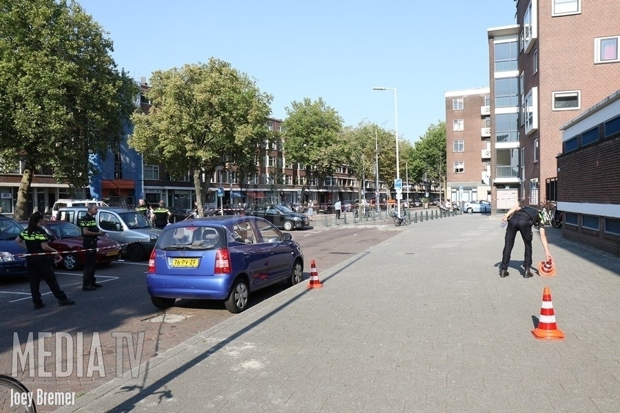 Schietpartij op klaarlichte dag aan de Mathenesserweg in Rotterdam (video)
