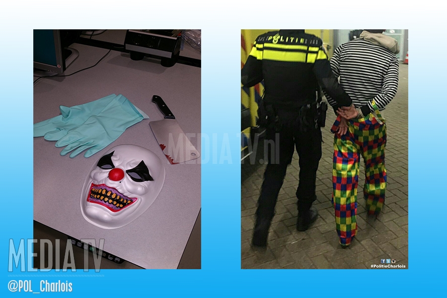 "Killer Clown" aangehouden Charloisse Kerksingel Rotterdam