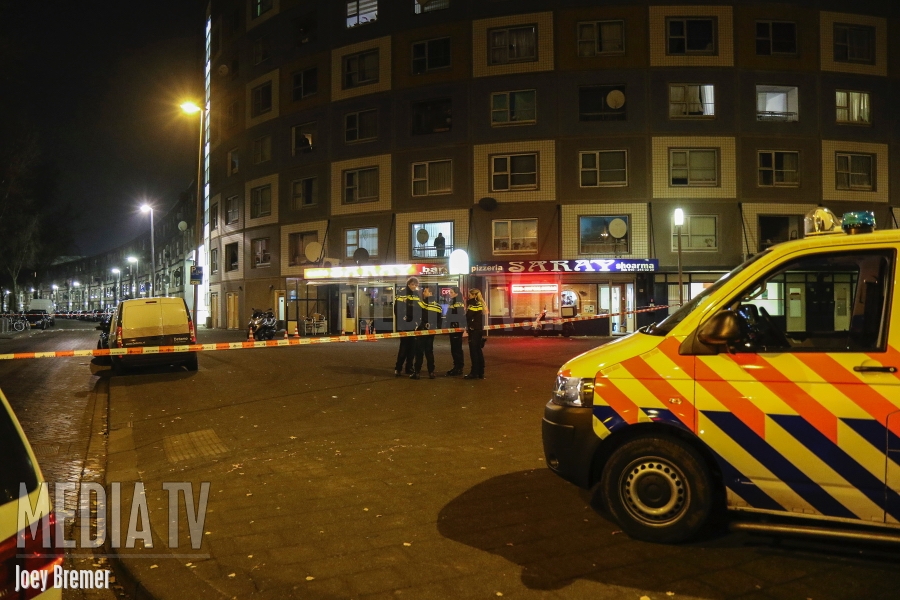 Man gewond na schietpartij Vuurplaat Rotterdam (video)