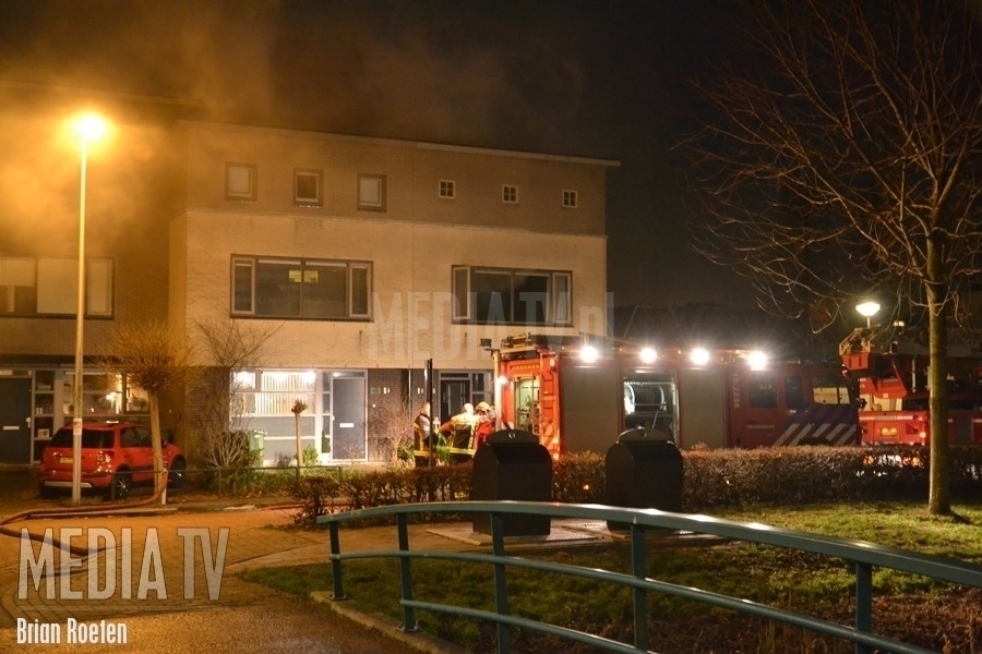 Brand op zolder in woning in Boskoop