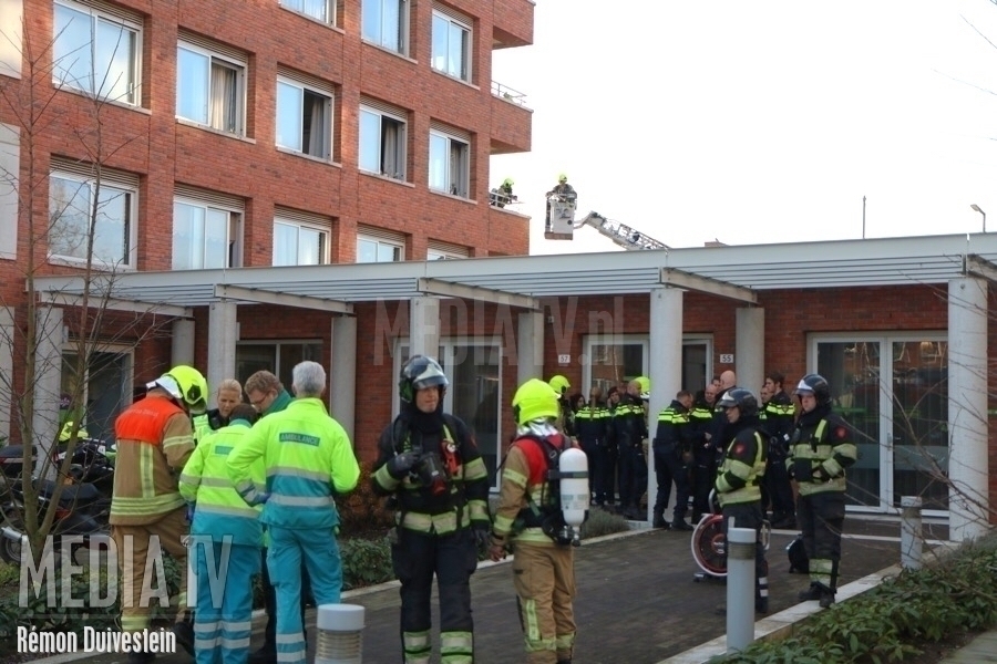 Bewoner verzorgingshuis overleden na brand Burghsluissingel Rotterdam