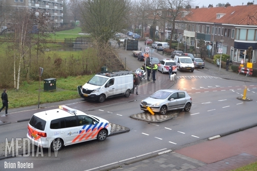 Aanrijding kruising Sportlaan Krugerlaan in Gouda