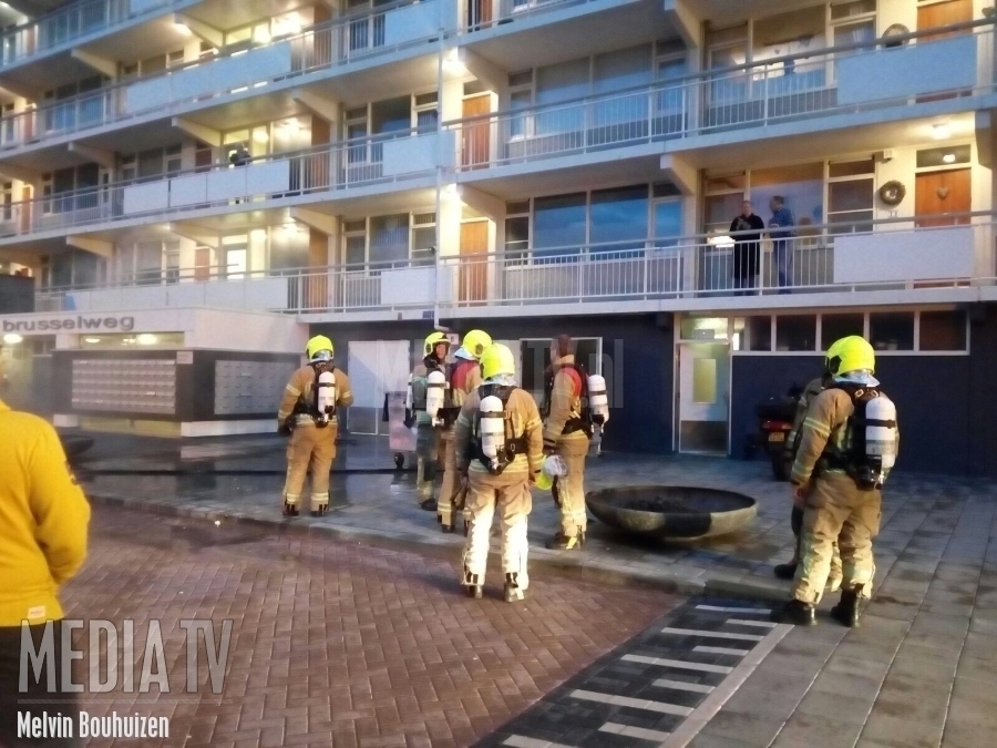 Kleine brand in flat Brusselweg Vlaardingen