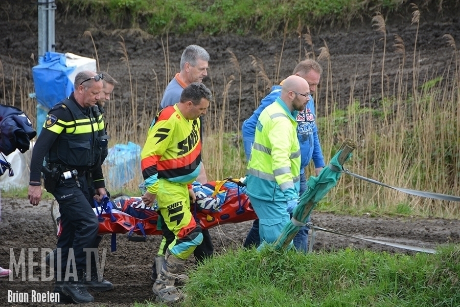 Motorrijder gevallen Groendalseweg Bleiswijk