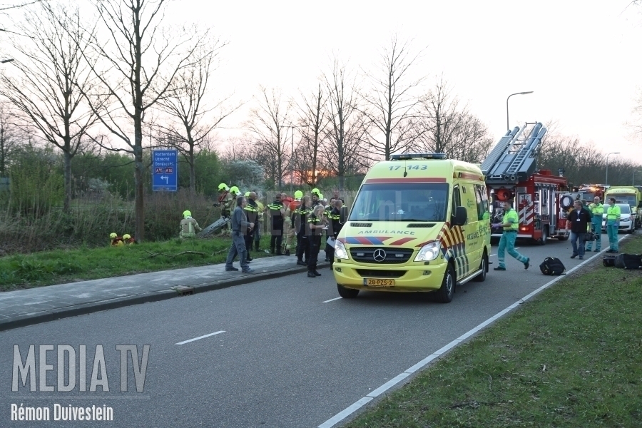 Dode en gewonde bij ernstig ongeval Rotterdamseweg Ridderkerk (video)