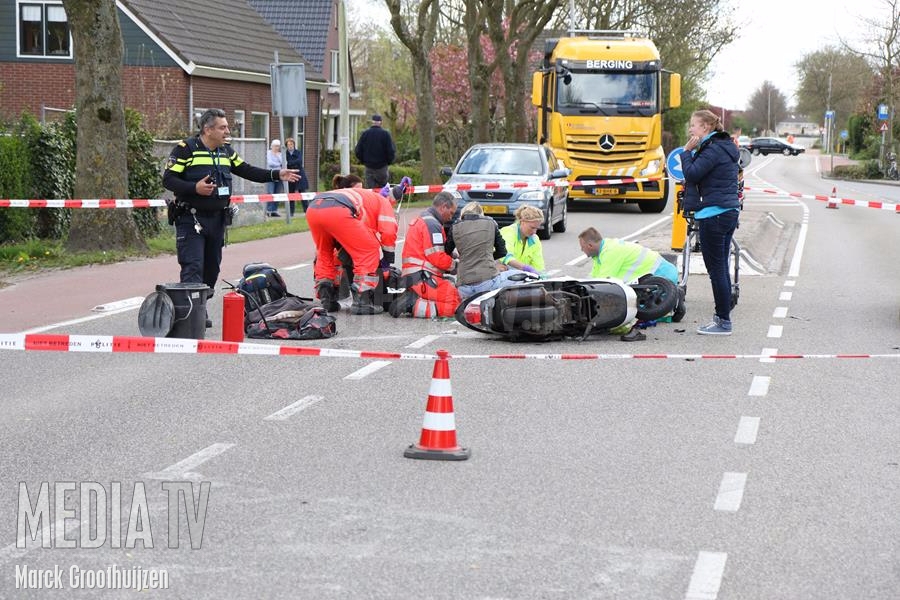 Scootterrijder aangereden op de G.J. vd Boogerdweg in Brielle (video)