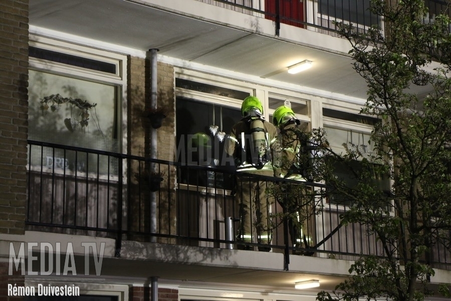 Uitslaande brand bleek brand op balkon Fresiastraat Ridderkerk