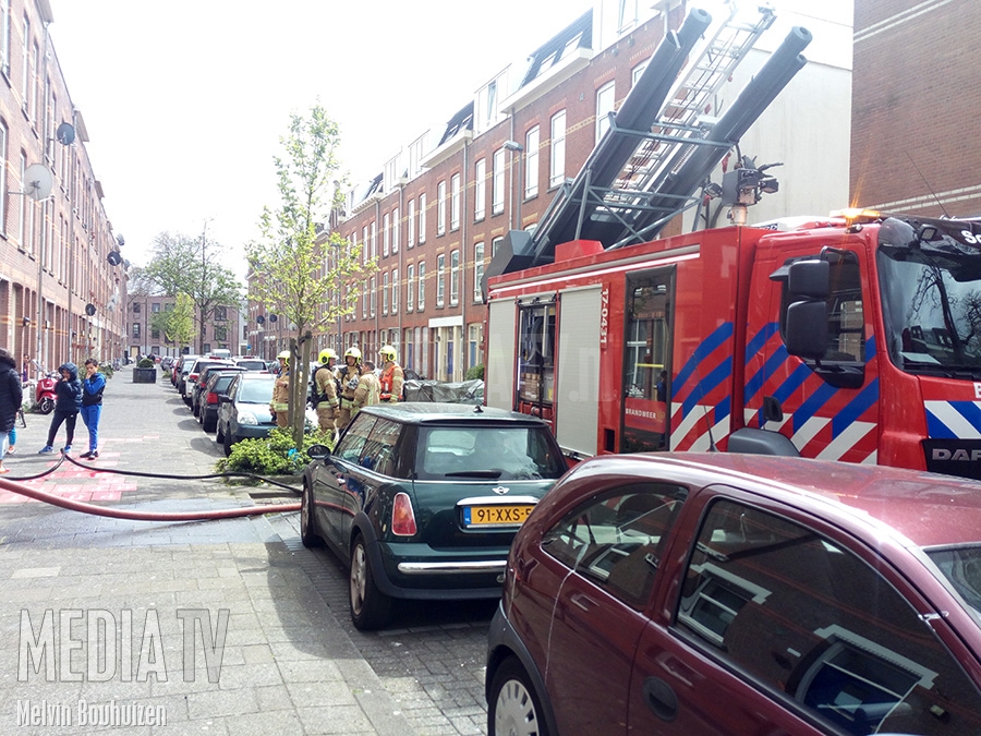 Brand in schuur Gerrit Jan Mulderstraat Rotterdam