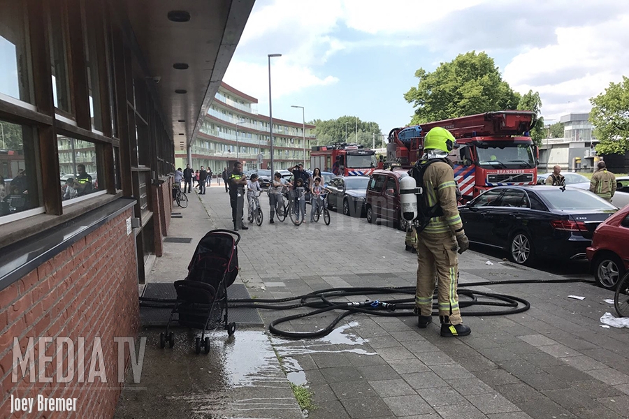 Kelderbrandje snel geblust Spangesekade Rotterdam