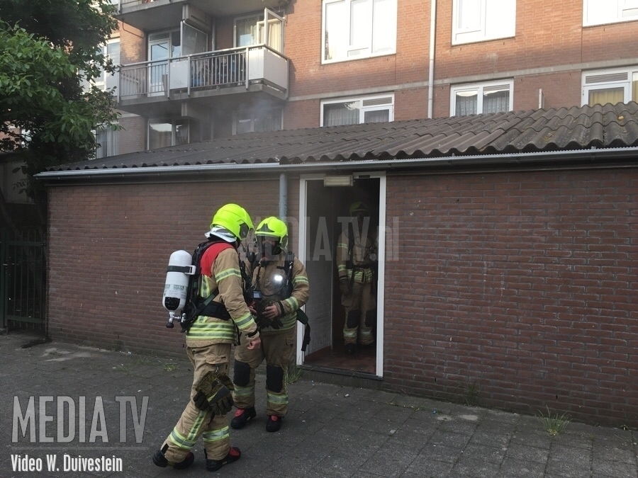 Brand in kelderbox Sibajakstraat Rotterdam