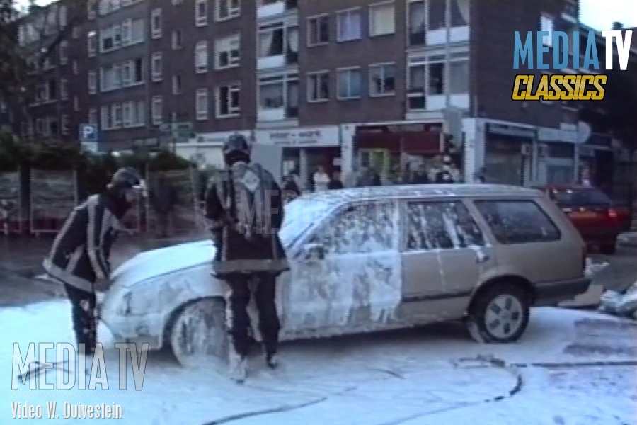 MediaTV Classics(1994) Auto vliegt in brand na aanrijding Meent Rotterdam