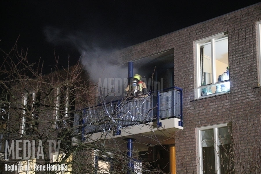 Brand op balkon Van Cranenburchlaan Wassenaar