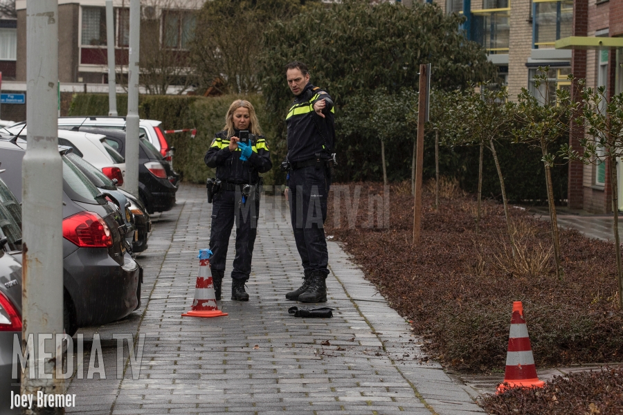 Aanhoudingen en aantreffen vuurwapen bij vechtpartij Burgemeester Hazenberglaan Rotterdam