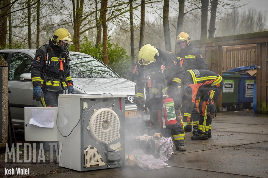 Wasdroger vat vlam in clubgebouw golfclub Alphen aan den Rijn