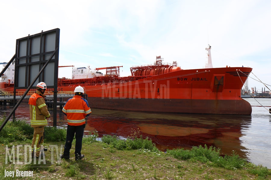 Odfjell aansprakelijke gesteld voor grote lekkage na aanvaring 3e Petroleumhaven Rotterdam