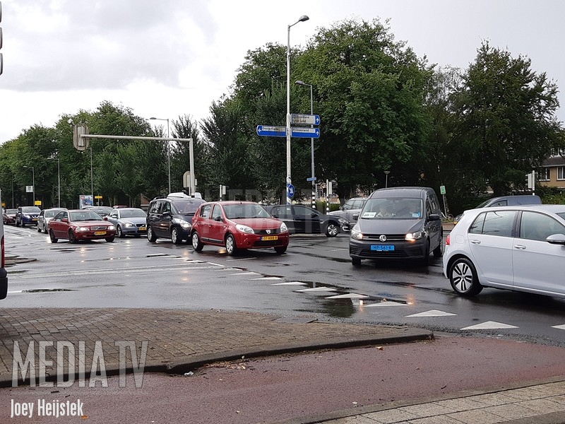 Verkeerschaos door defecte verkeerslichten Prins Alexanderlaan Rotterdam