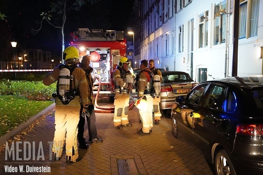 Kleine brand in woning Burgemeester Hoffmanplein Rotterdam