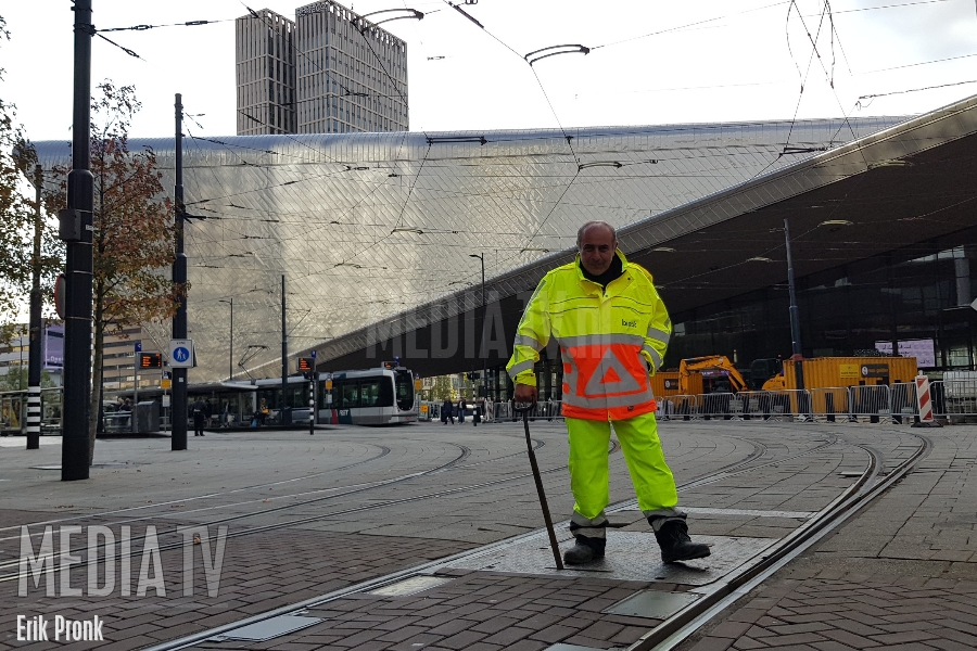 Wisselwachter ingezet vanwege kapot tramwissel op Rotterdam-CS