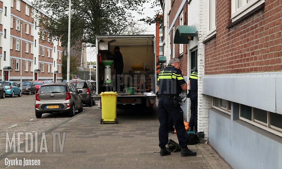Hennepkwekerij opgerold in woning Hanrathstraat Rotterdam
